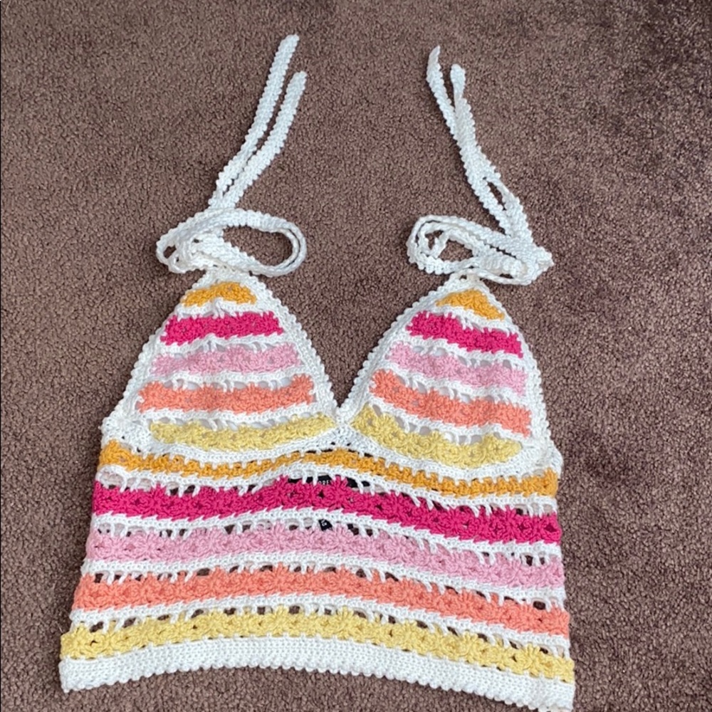 Pink Crochet Top